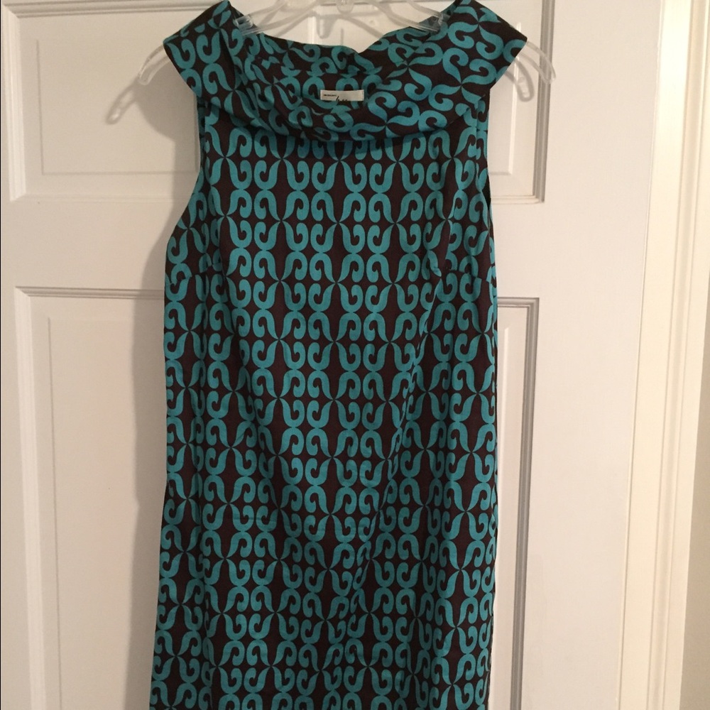 Milly Cowl Neck Shift Dress
